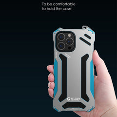 R-JUST Shockproof Armor Metal Protective Case, For iPhone 13 mini, For iPhone 13, For iPhone 13 Pro, For iPhone 13 Pro Max