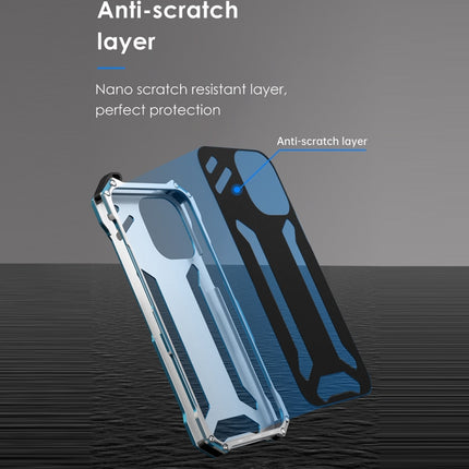 R-JUST Stoßfeste Panzermetall-Schutzhülle, Für iPhone 13 mini, Für iPhone 13, Für iPhone 13 Pro, Für iPhone 13 Pro Max