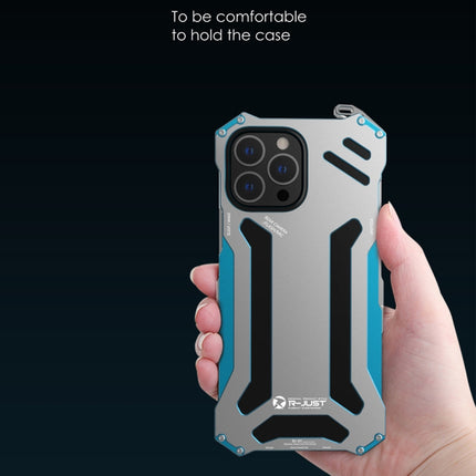 R-JUST Stoßfeste Panzermetall-Schutzhülle, Für iPhone 13 mini, Für iPhone 13, Für iPhone 13 Pro, Für iPhone 13 Pro Max
