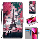 For iPhone 13 / Pink Flower Tower Bridge
