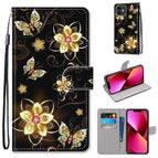 For iPhone 13 / Gold Diamond Butterfly