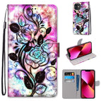 For iPhone 13 / Color Background Hollow Flower