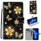For iPhone 13 Pro Max / Gold Diamond Butterfly