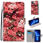 For iPhone 13 Pro Max / Pink Rose Garden