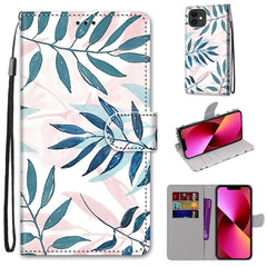 Coloured Drawing Cross Texture Horizontal Flip PU Leather Case with Holder & Card Slots & Wallet & Lanyard, For iPhone 13