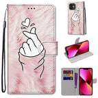 For iPhone 13 / Pink Hands Heart