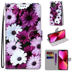 For iPhone 13 / Chrysanthemum Pink White Purple