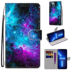 For iPhone 13 Pro / Purple Green Starry Sky