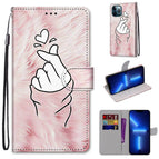 For iPhone 13 Pro Max / Pink Hands Heart