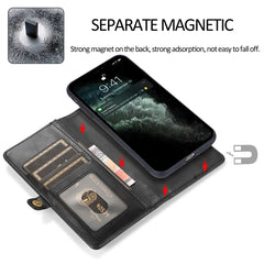 Strong Magnetic Detachable Horizontal Flip Leather Case with Card Slots & Wallet, For iPhone 13, For  iPhone 13 Mini, For iPhone 13 Pro, For iPhone 13 Pro Max