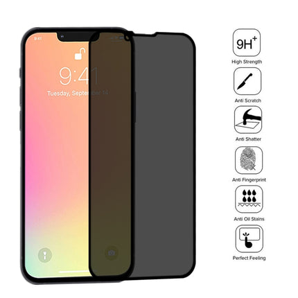 For iPhone 17e / 16e / 13 / 13 Pro Anti-peeping Plasma Oil Coated High Aluminum Wear-resistant Tempered Glass Film, For iPhone 13 mini (1 PC), For iPhone 17e / 16e / 14 / 13 / 13 Pro  (1 PC), For iPhone 14 Plus / 13 Pro Max