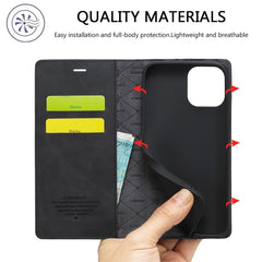 LC.IMEEKE Strong Magnetic PU + Matte TPU Horizontal Flip Leather Case with Holder & Card Slots & Wallet, For iPhone 13 mini, For iPhone 13, For iPhone 13 Pro, For iPhone 13 Pro Max