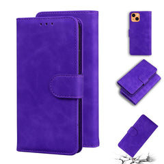 Skin Feel Pure Color Horizontal Flip Leather Case with Holder & Card Slots & Wallet, For iPhone 13 mini, For iPhone 13, For iPhone 13 Pro, For iPhone 13 Pro Max