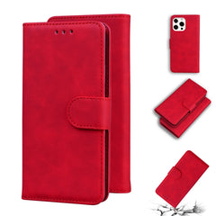 Skin Feel Pure Color Horizontal Flip Leather Case with Holder & Card Slots & Wallet, For iPhone 13 mini, For iPhone 13, For iPhone 13 Pro, For iPhone 13 Pro Max