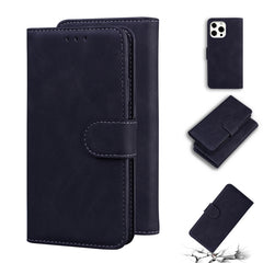 Skin Feel Pure Color Horizontal Flip Leather Case with Holder & Card Slots & Wallet, For iPhone 13 mini, For iPhone 13, For iPhone 13 Pro, For iPhone 13 Pro Max