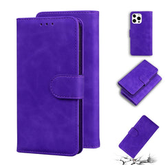 Skin Feel Pure Color Horizontal Flip Leather Case with Holder & Card Slots & Wallet, For iPhone 13 mini, For iPhone 13, For iPhone 13 Pro, For iPhone 13 Pro Max