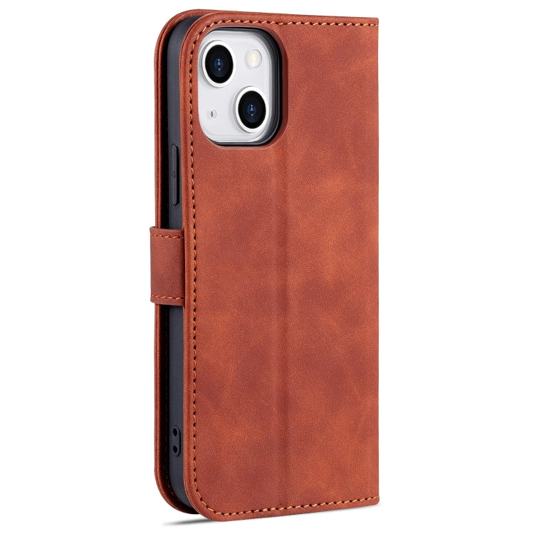 AZNS Skin Feel Calf Texture Horizontal Flip Leather Case with Card Slots & Holder & Wallet, For iPhone 13, For iPhone 13 Mini