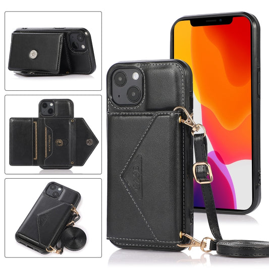 Funda con tapa trasera de TPU+PU con tarjetero y ranura para tarjetas y billetera, multifuncional, para iPhone 13 mini, iPhone 13, iPhone 13 Pro, iPhone 13 Pro Max