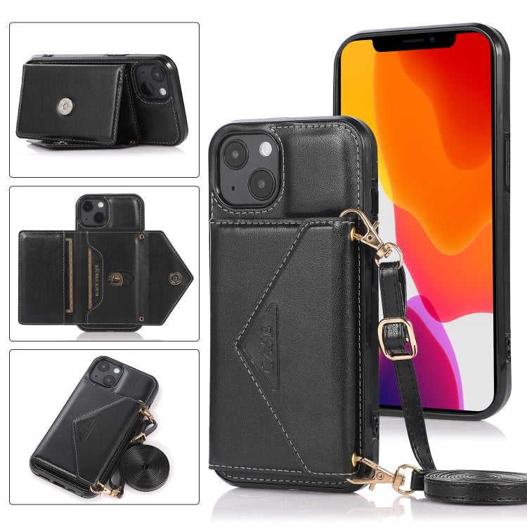 Multi-functional Cross-body Card Bag TPU+PU Back Cover Case with Holder & Card Slot & Wallet, For iPhone 13 mini, For iPhone 13, For iPhone 13 Pro, For iPhone 13 Pro Max