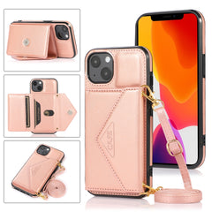 Multifunktionale Cross-Body-Kartentasche aus TPU+PU mit Halter, Kartenfach und Geldbörse, für iPhone 13 mini, für iPhone 13, für iPhone 13 Pro, für iPhone 13 Pro Max