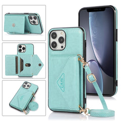 Multifunktionale Cross-Body-Kartentasche aus TPU+PU mit Halter, Kartenfach und Geldbörse, für iPhone 13 mini, für iPhone 13, für iPhone 13 Pro, für iPhone 13 Pro Max