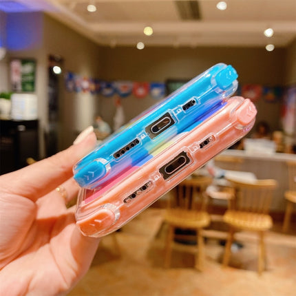 Rainbow TPU + PC Glass Shockproof Case, For iPhone 13, For iPhone 13 Pro, For iPhone 13 Pro Max, For iPhone 12 / 12 Pro, For iPhone 12 Pro Max, For iPhone 11, For iPhone 11 Pro, For iPhone 11 Pro Max