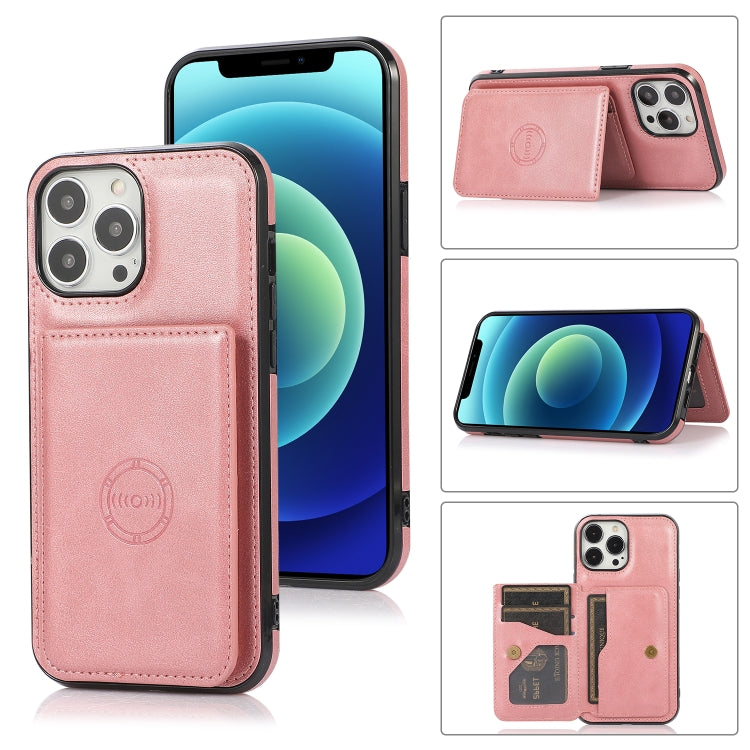 Magnetische Kartentasche mit Kalbstextur, stoßfeste PU-Hülle mit Halter und Kartenfach, für iPhone 13 mini, für iPhone 13, für iPhone 13 Pro, für iPhone 13 Pro Max