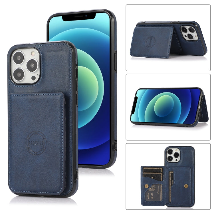 Magnetische Kartentasche mit Kalbstextur, stoßfeste PU-Hülle mit Halter und Kartenfach, für iPhone 13 mini, für iPhone 13, für iPhone 13 Pro, für iPhone 13 Pro Max