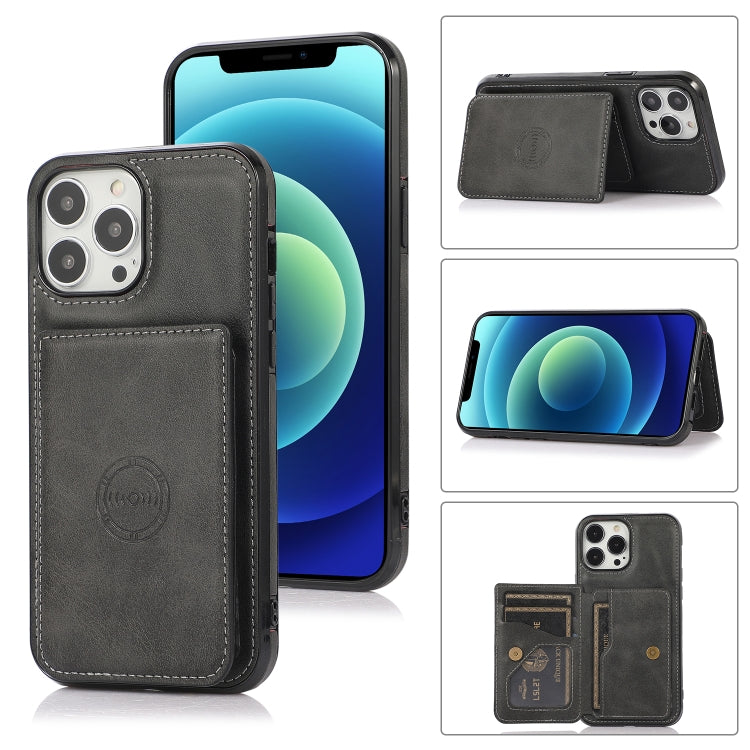 Magnetische Kartentasche mit Kalbstextur, stoßfeste PU-Hülle mit Halter und Kartenfach, für iPhone 13 mini, für iPhone 13, für iPhone 13 Pro, für iPhone 13 Pro Max