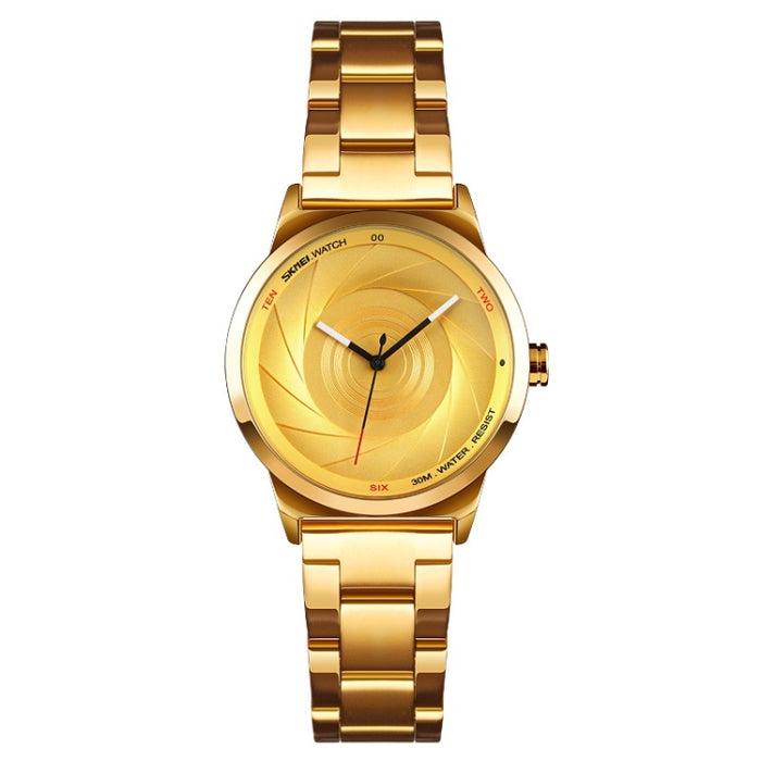 SKMEI 9210 Ladies Business Watch Simple 3D Dial Quartz Watch, For Ladies