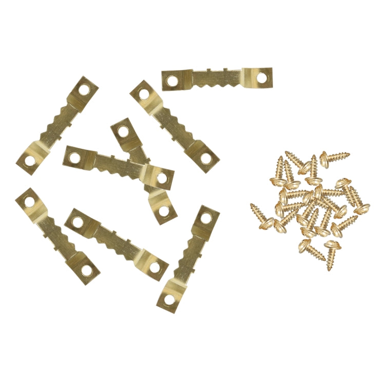 300 in 1 RV High-bow Double-sided Serrated Hanger Hooks with Self-tapping Screws, A6299