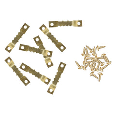 300 in 1 RV High-bow Double-sided Serrated Hanger Hooks with Self-tapping Screws, A6299