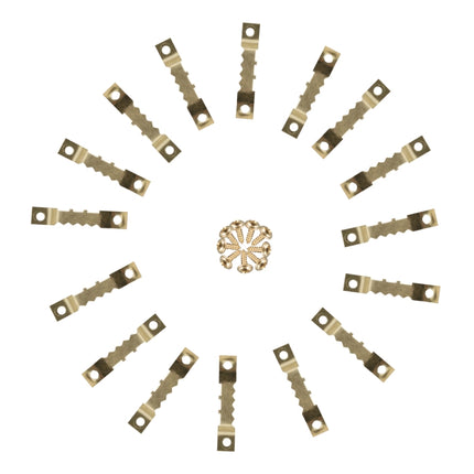 300 in 1 RV High-bow Double-sided Serrated Hanger Hooks with Self-tapping Screws, A6299