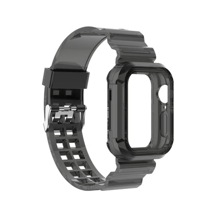 Silicone Integrated Replacement Strap Watchband For Apple Watch Series, 7 41mm / 6 & SE & 5 & 4 40mm / 3 & 2 & 1 38mm, 7 45mm / 6 & SE & 5 & 4 44mm / 3 & 2 & 1 42mm