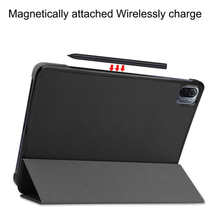 Custer Texture Horizontal Flip Leather Case with Three-folding Holder & Sleep / Wake-up Function, For Xiaomi Pad 5