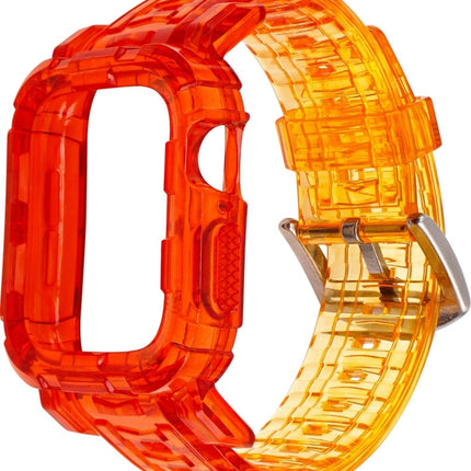 Gradient TPU Integrated Case Strap For Apple Watch Series 9 / 8 / 7 45mm / 6 / 5 / 4 / Watch SE 44mm / Watch 42mm, For Apple Watch Series 9 / 8 / 7 45mm / 6 / 5 / 4 / Watch SE 44mm / Watch 42mm