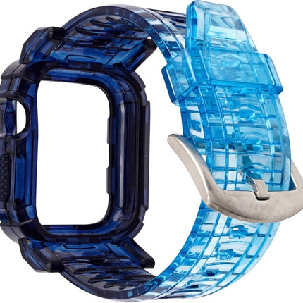 Gradient TPU Integrated Case Strap For Apple Watch Series 9 / 8 / 7 45mm / 6 / 5 / 4 / Watch SE 44mm / Watch 42mm, For Apple Watch Series 9 / 8 / 7 45mm / 6 / 5 / 4 / Watch SE 44mm / Watch 42mm
