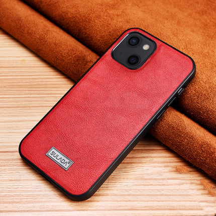 SULADA Shockproof TPU + Handmade Leather Protective Case