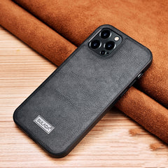 SULADA Shockproof TPU + Handmade Leather Protective Case, For iPhone 13 mini, For iPhone 13, For iPhone 13 Pro, For iPhone 13 Pro Max