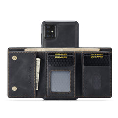 DG.MING M1 Series 3-Fold Multi Card Wallet  Back Cover Shockproof Case with Holder Function, For Samsung Galaxy A71, For Samsung Galaxy A51, For Samsung Galaxy S20