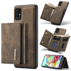 DG.MING M1 Series 3-Fold Multi Card Wallet  Back Cover Shockproof Case with Holder Function, For Samsung Galaxy A71, For Samsung Galaxy A51, For Samsung Galaxy S20