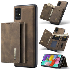 DG.MING M1 Series 3-Fold Multi Card Wallet  Back Cover Shockproof Case with Holder Function, For Samsung Galaxy A71, For Samsung Galaxy A51, For Samsung Galaxy S20