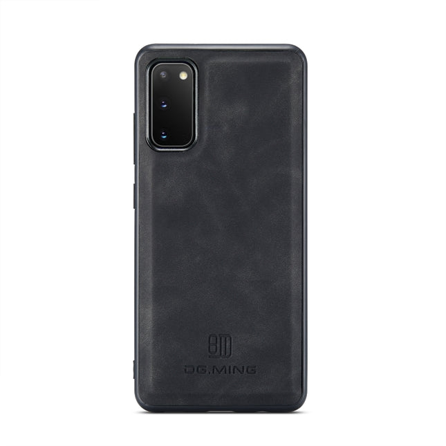 DG.MING M1 Series 3-Fold Multi Card Wallet  Back Cover Shockproof Case with Holder Function, For Samsung Galaxy S20