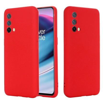 Pure Color Liquid Silicone Shockproof Full Coverage Case, For OnePlus 9R, For OnePlus Nord CE 5G