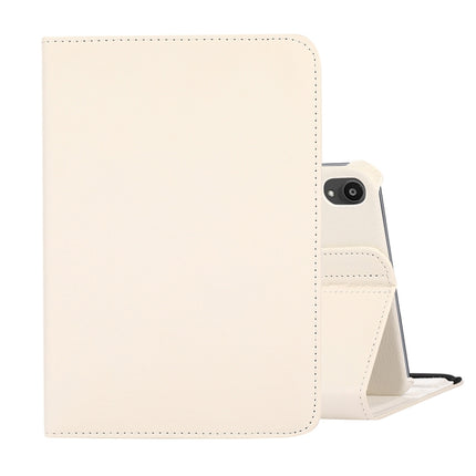 360 Degree Rotation Litchi Texture Flip Leather Case with Holder, For iPad mini 6 / mini 2024