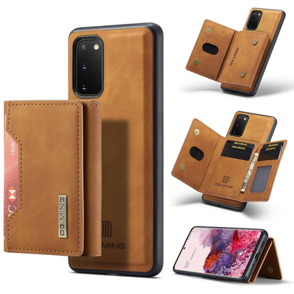 DG.MING M2 Series 3-Fold Multi Card Bag Back Cover Shockproof Case with Wallet & Holder Function, For Samsung Galaxy S20