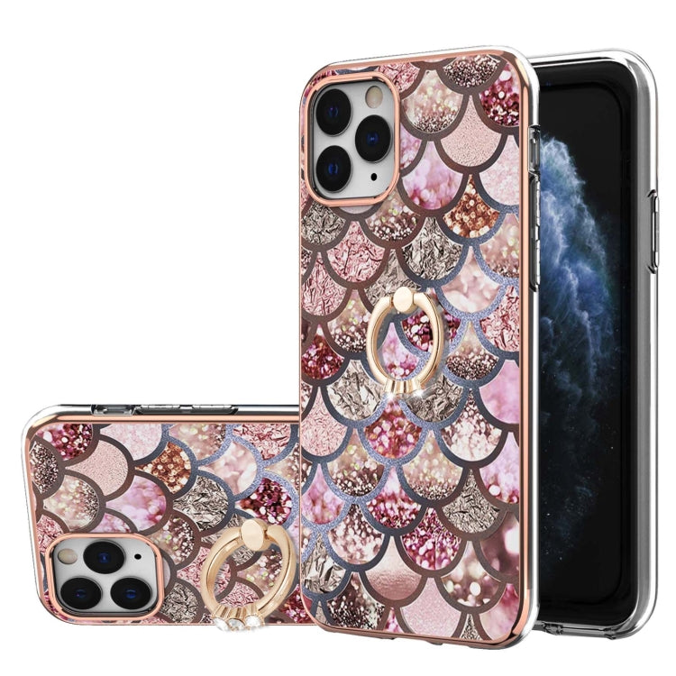 Estuche a prueba de golpes de TPU IMD con patrón de galvanoplastia y soporte para anillo de diamantes de imitación, para iPhone X/XS, para iPhone XR, para iPhone XS Max, para iPhone 12 Pro, para iPhone SE 2022/SE 2020/8/7