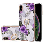 For iPhone X / XS / Purple Flower