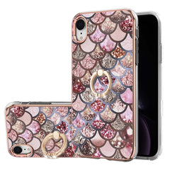 Galvanikmuster IMD TPU Stoßfeste Hülle mit Strass-Ringhalter, Für iPhone X / XS, Für iPhone XR, Für iPhone XS Max, Für iPhone 12 Pro, Für iPhone SE 2022 / SE 2020/8/7