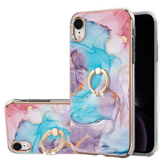 Galvanikmuster IMD TPU Stoßfeste Hülle mit Strass-Ringhalter, Für iPhone X / XS, Für iPhone XR, Für iPhone XS Max, Für iPhone 12 Pro, Für iPhone SE 2022 / SE 2020/8/7